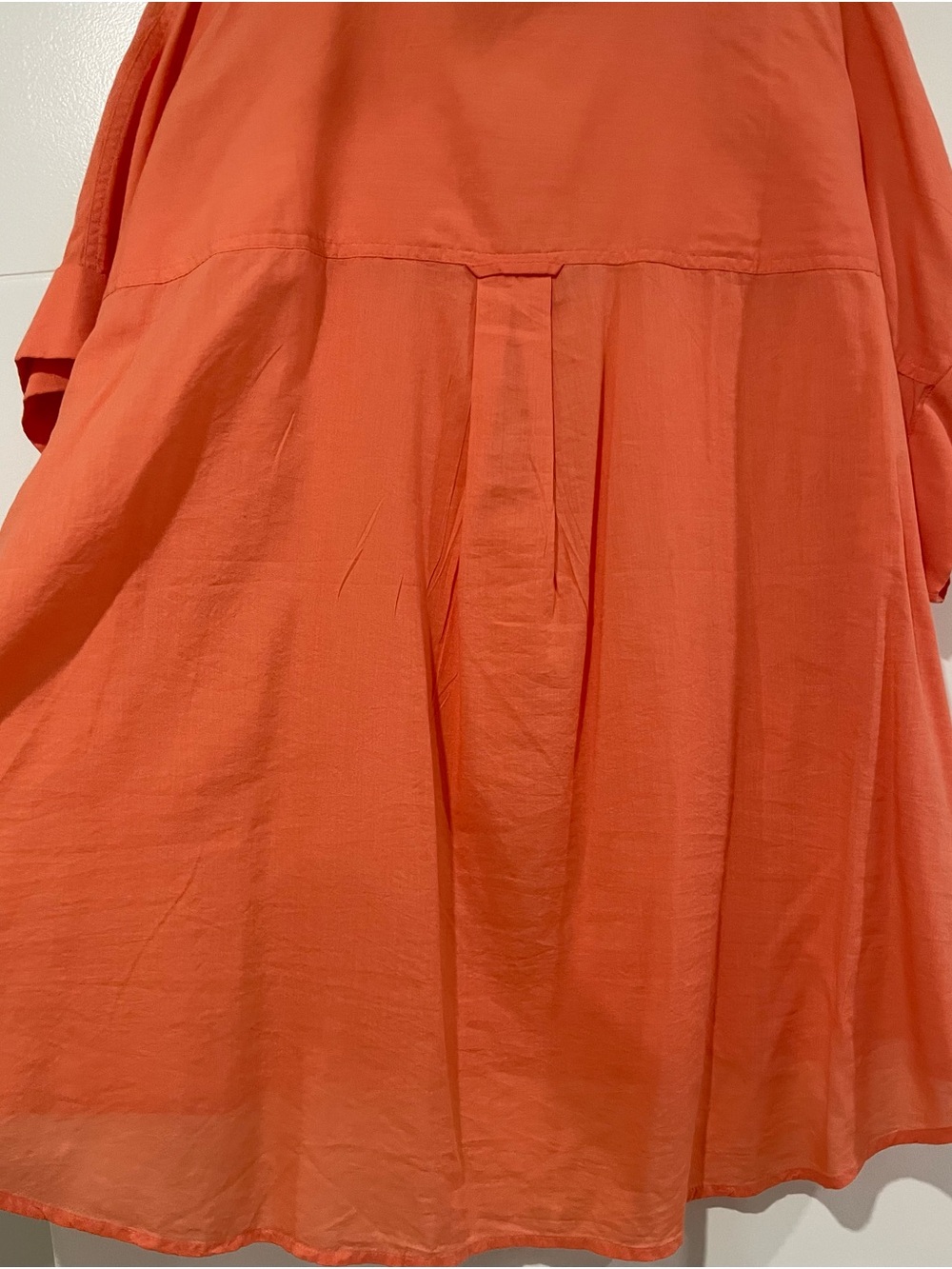 Lane Bryant Coral Orange Flowy Blouse